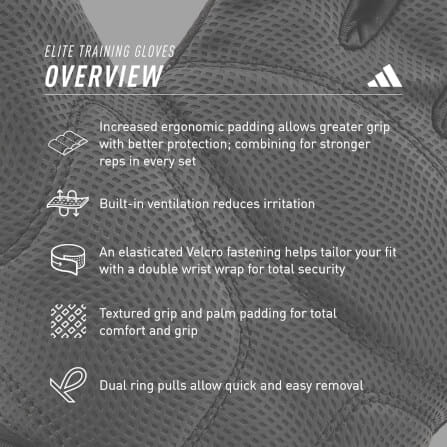 ถุงมือ Elite Training ADIDAS ADGB-14254-NL สีเขียว ไซส์M_9